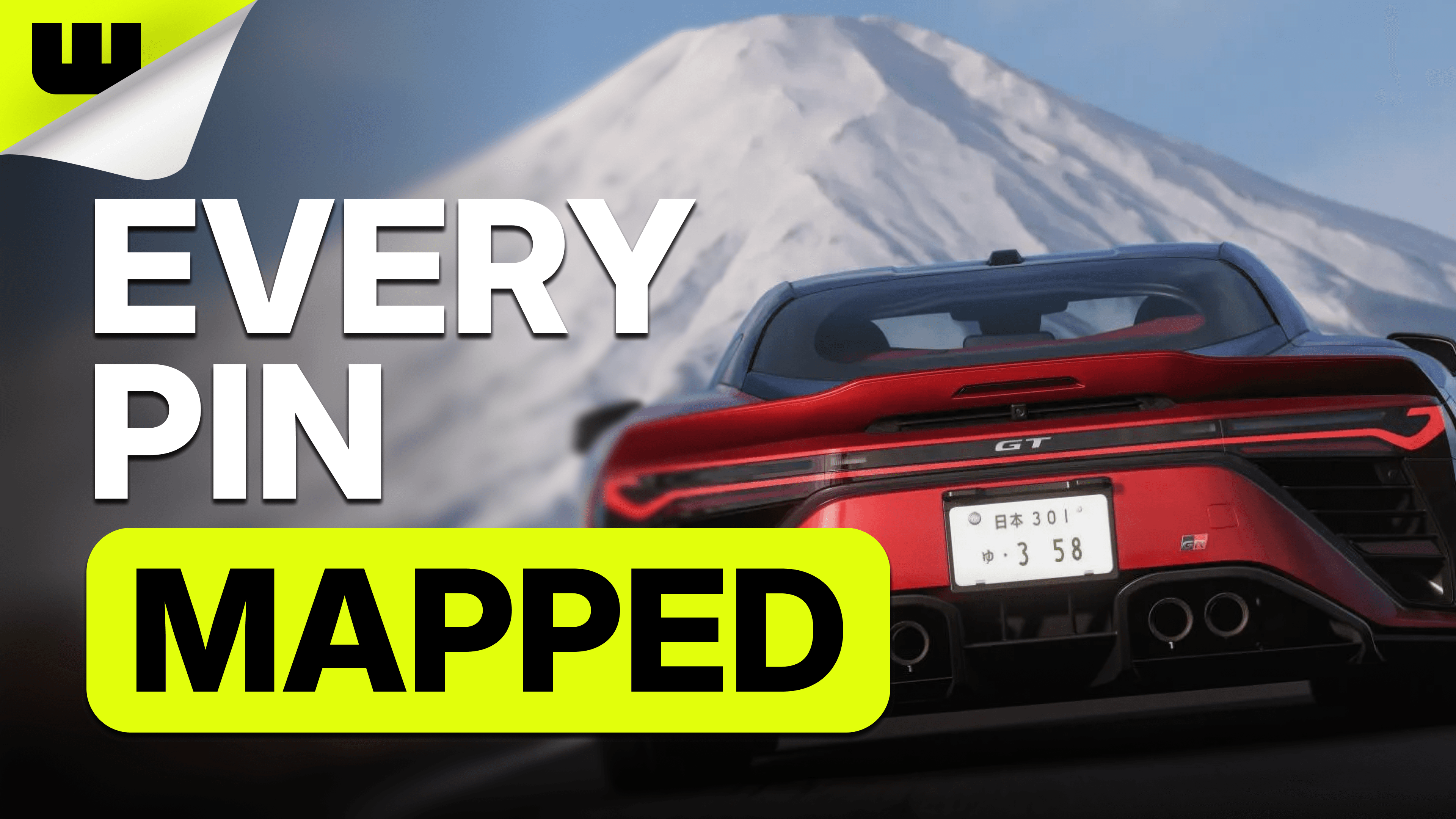 A speeding player gets the full map treatment, with every important location brought into view.