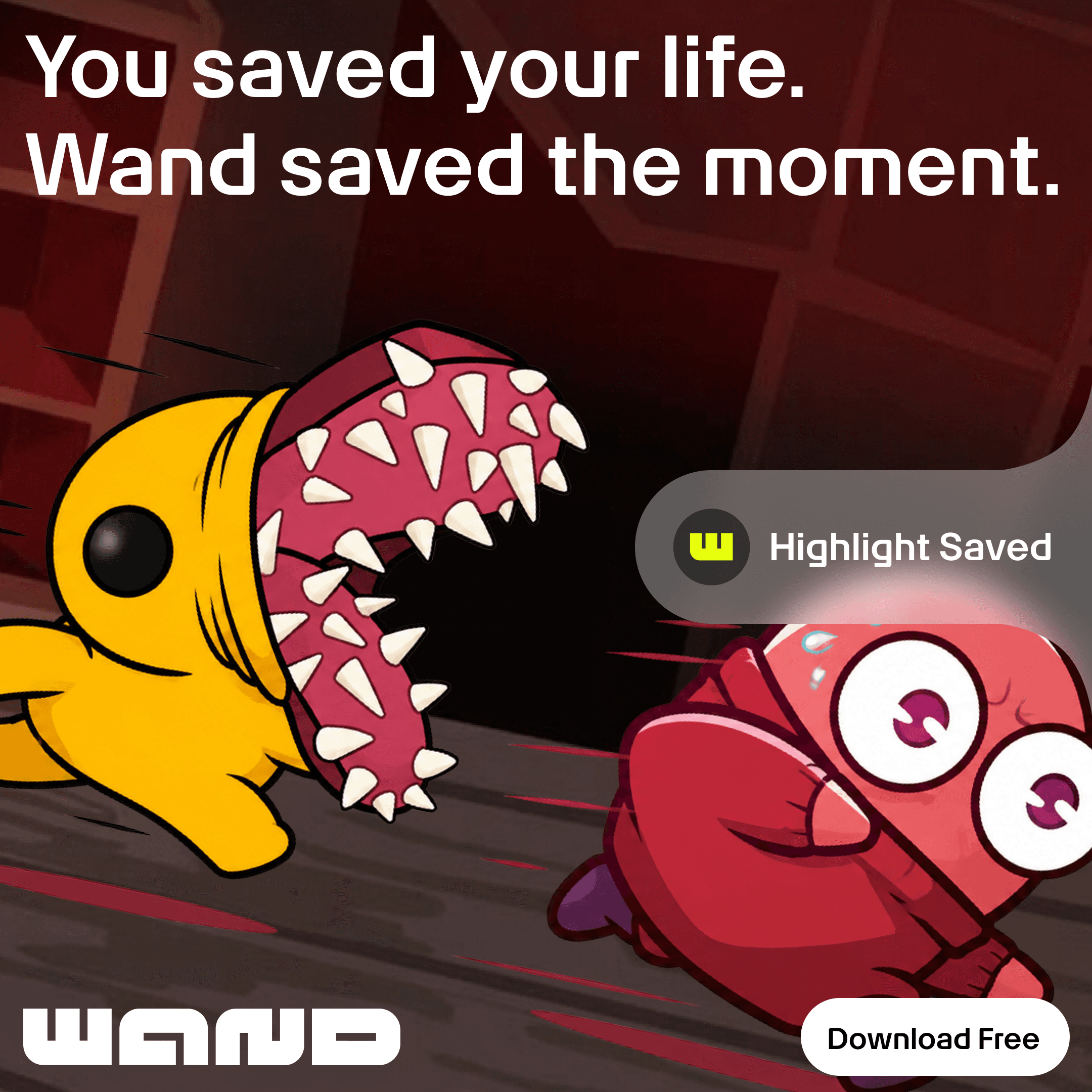 A chaotic gaming moment gets caught at exactly the right second and saved for later.